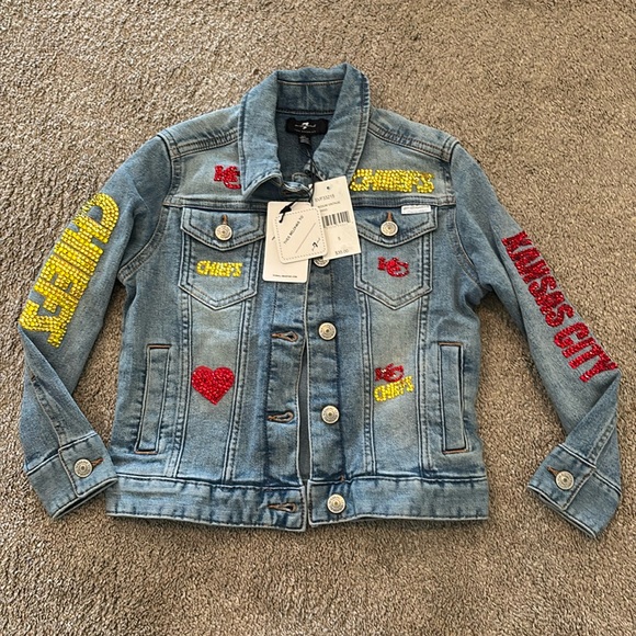 7 For All Mankind Other - Girls KC CHIEFS Bling Jean Jacket handmade
